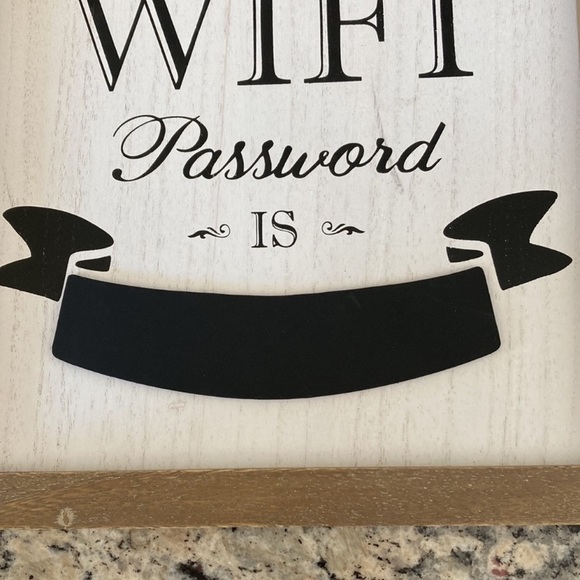 Wifi Password Sign - Picture 2 of 3